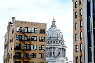 WI State Capitol and multi-use buildings.