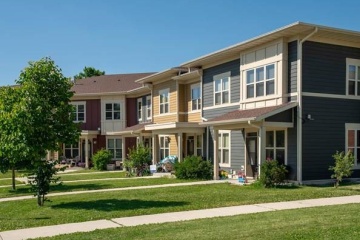 Colorful multi-family homes