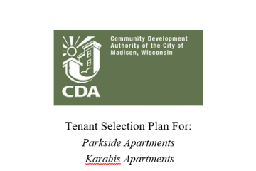 CDA Tenant Selection Plan